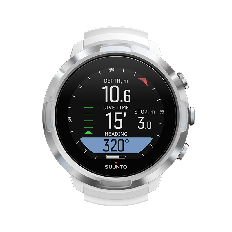 Suunto D5 White Dive computer with color screen and exchangeable