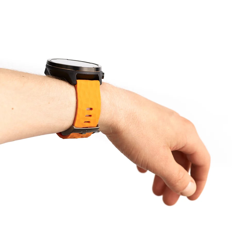 Suunto 24mm Explore 1 Silicone Strap Amber Gray Size M