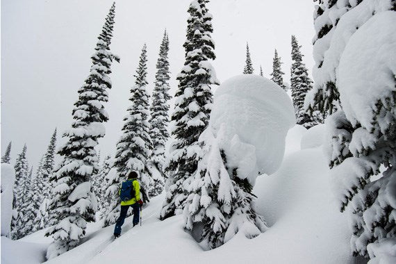 Greg Hill battles deep snow