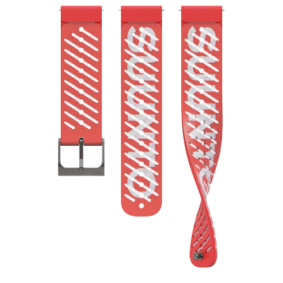 Suunto 22mm Athletic 5 Silicone Strap Lava Red S+M Watch Band