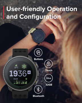 Refurbished Suunto Vertical  Solar All Black