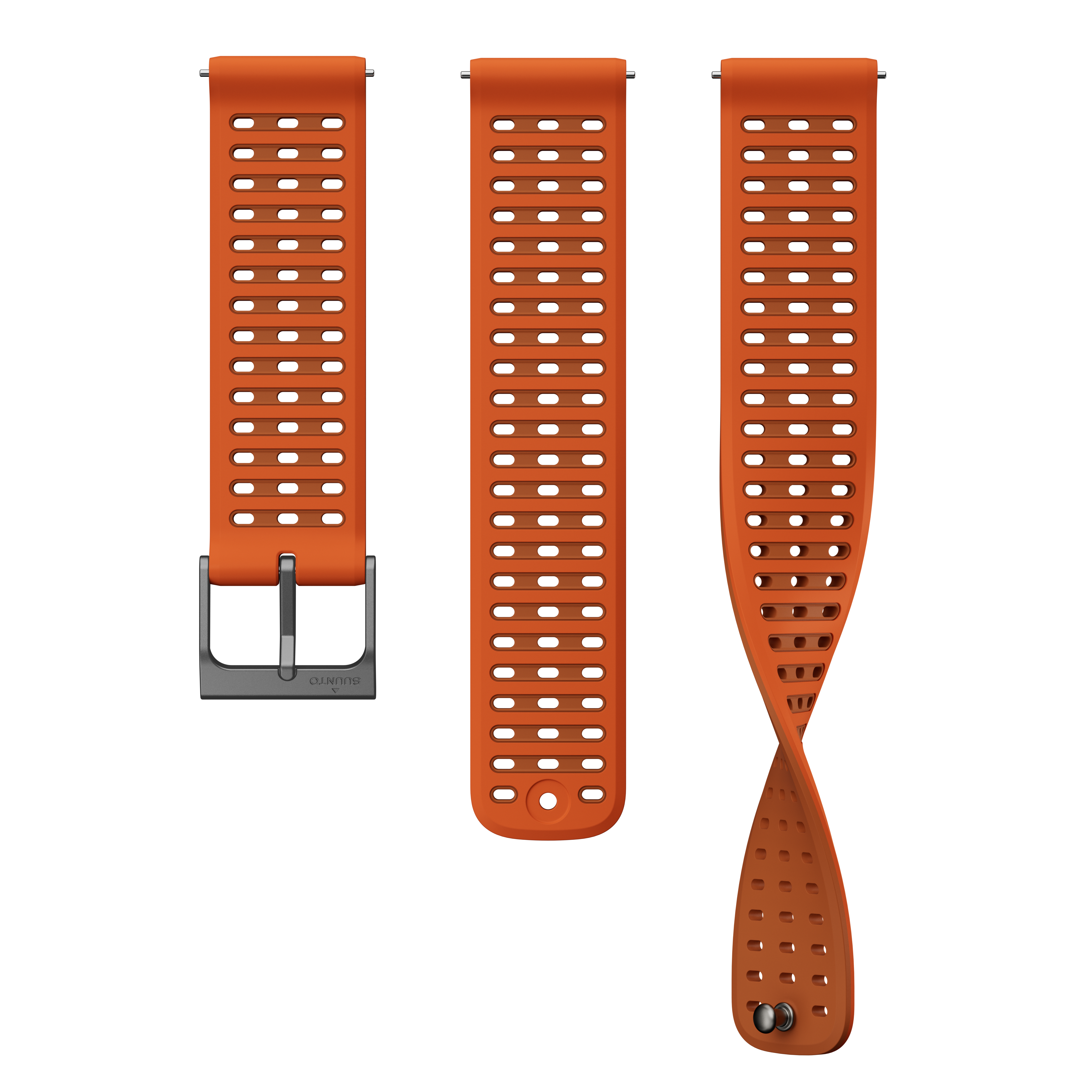 Suunto 22mm Athletic 9 Silicone Strap Canyon Orange S+M