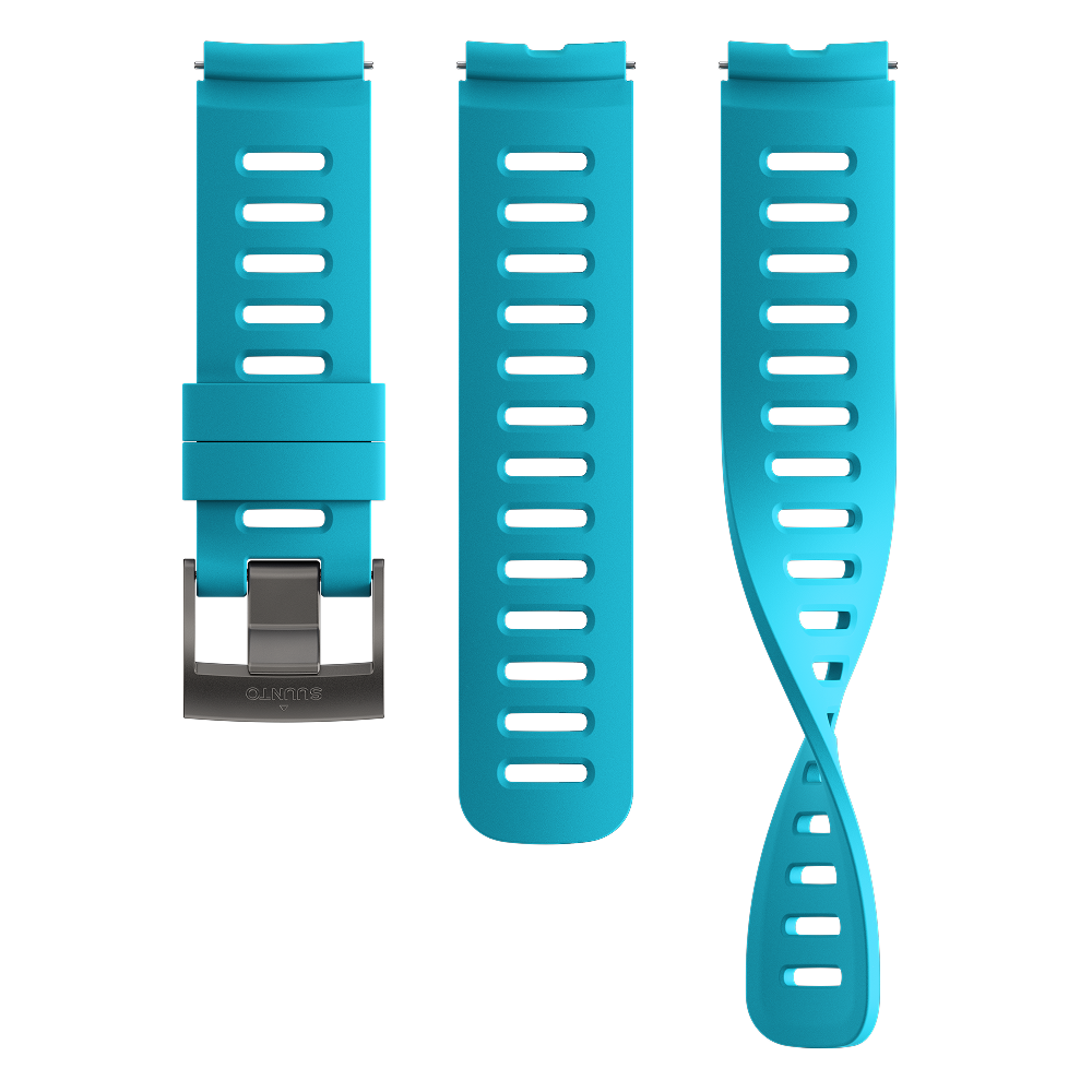 Suunto 22mm Dive 1 Silicone Strap Aqua Blue S+M