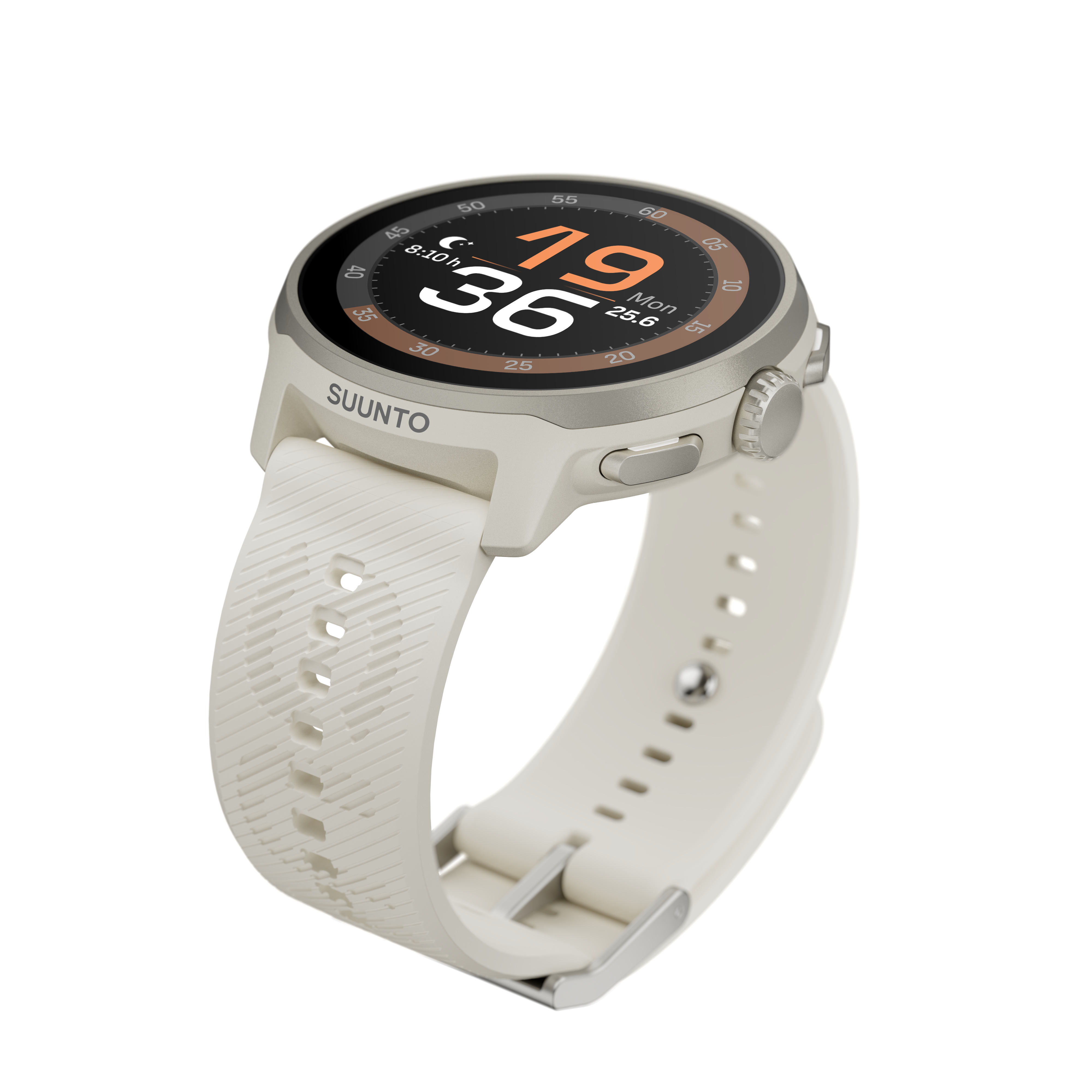 Suunto 22mm Athletic 6 Silicone Strap Frost Gray S+M