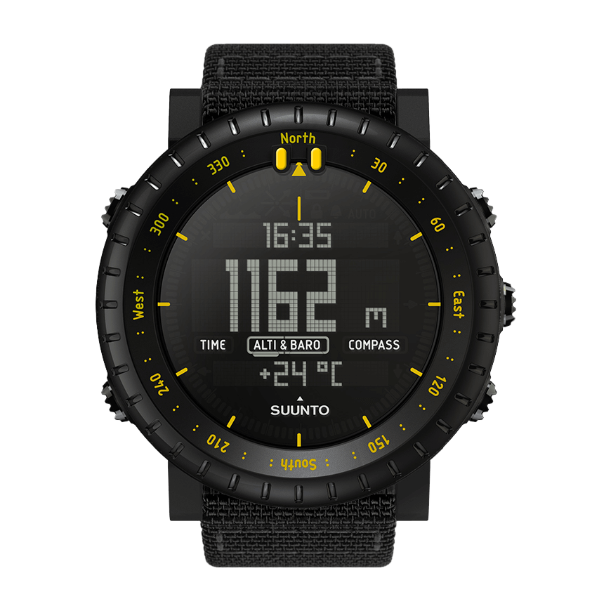 Refurbished Suunto Core Black Yellow TX Sports Watch