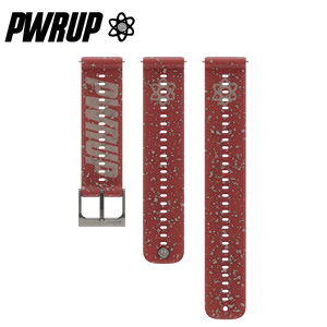 Suunto 22mm Athletic 6 Silicone Strap PWRUP Red S+M