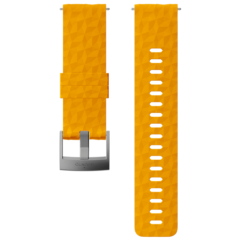 Suunto 24mm Explore 1 Silicone Strap Amber Gray Size M Watch Band