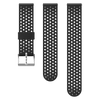 Suunto 20mm Athletic 1 Silicone Strap Black Steel Size S+M Watch Band
