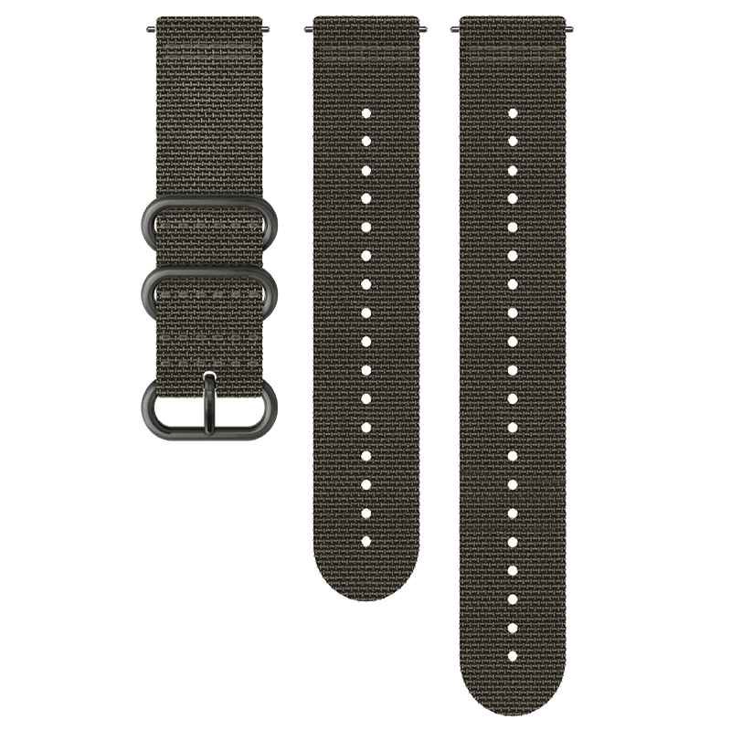 Suunto 24mm Explore 2 Textile Strap Foliage Gray Size M+L Watch Band