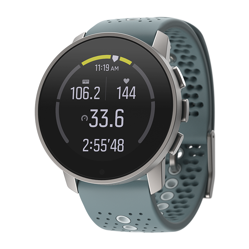Suunto 9 Peak Moss Gray cycling exercise view