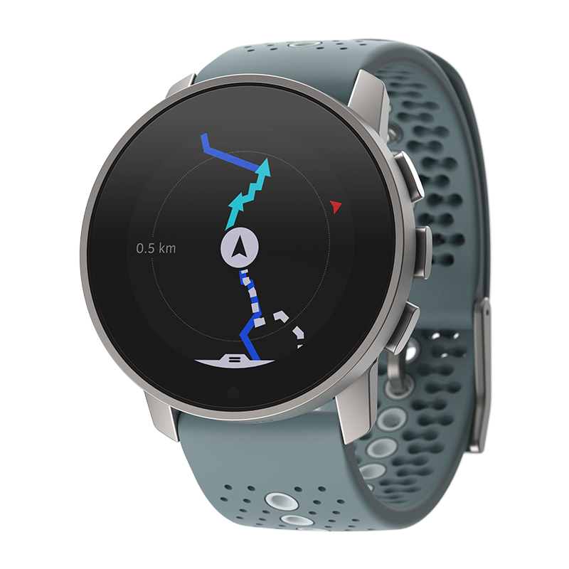 Suunto 9 Peak Moss Gray route navigation