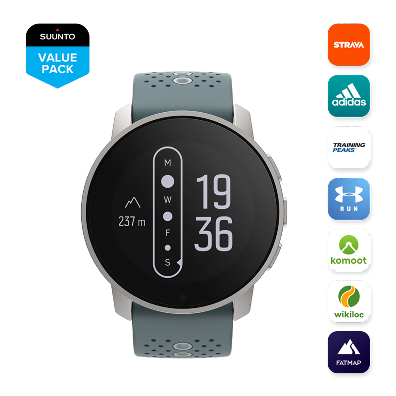 Suunto 9 Peak Moss Gray Value Pack