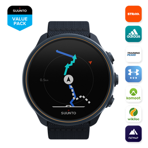 SUUNTO 9 BARO Granite Blue Titanium GPS Sports Watch