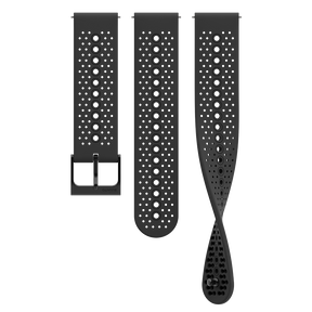 Suunto 22mm Athletic 1 Silicone Strap All Black S+M Watch Band