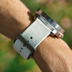 Suunto 22mm Urban 6 Leather Strap Birch White M Watch Band