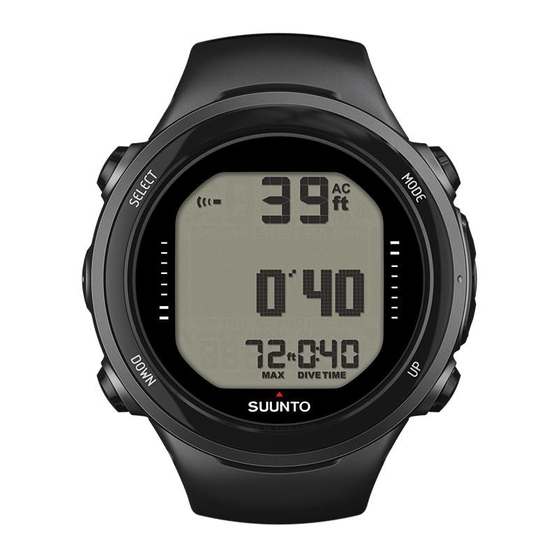 Suunto D4i Novo Black -USB cable and extension strap included