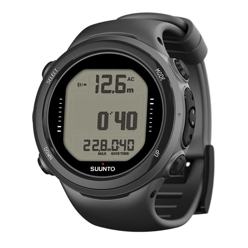 Suunto D4i Novo Black -USB cable and extension strap included