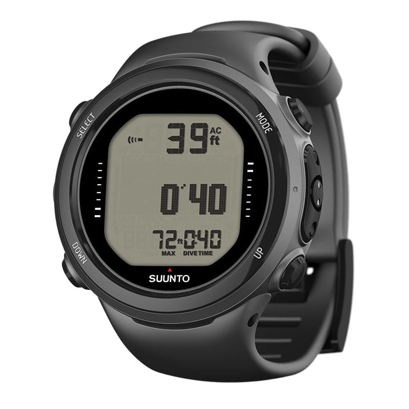Suunto D4i Novo Black -USB cable and extension strap included