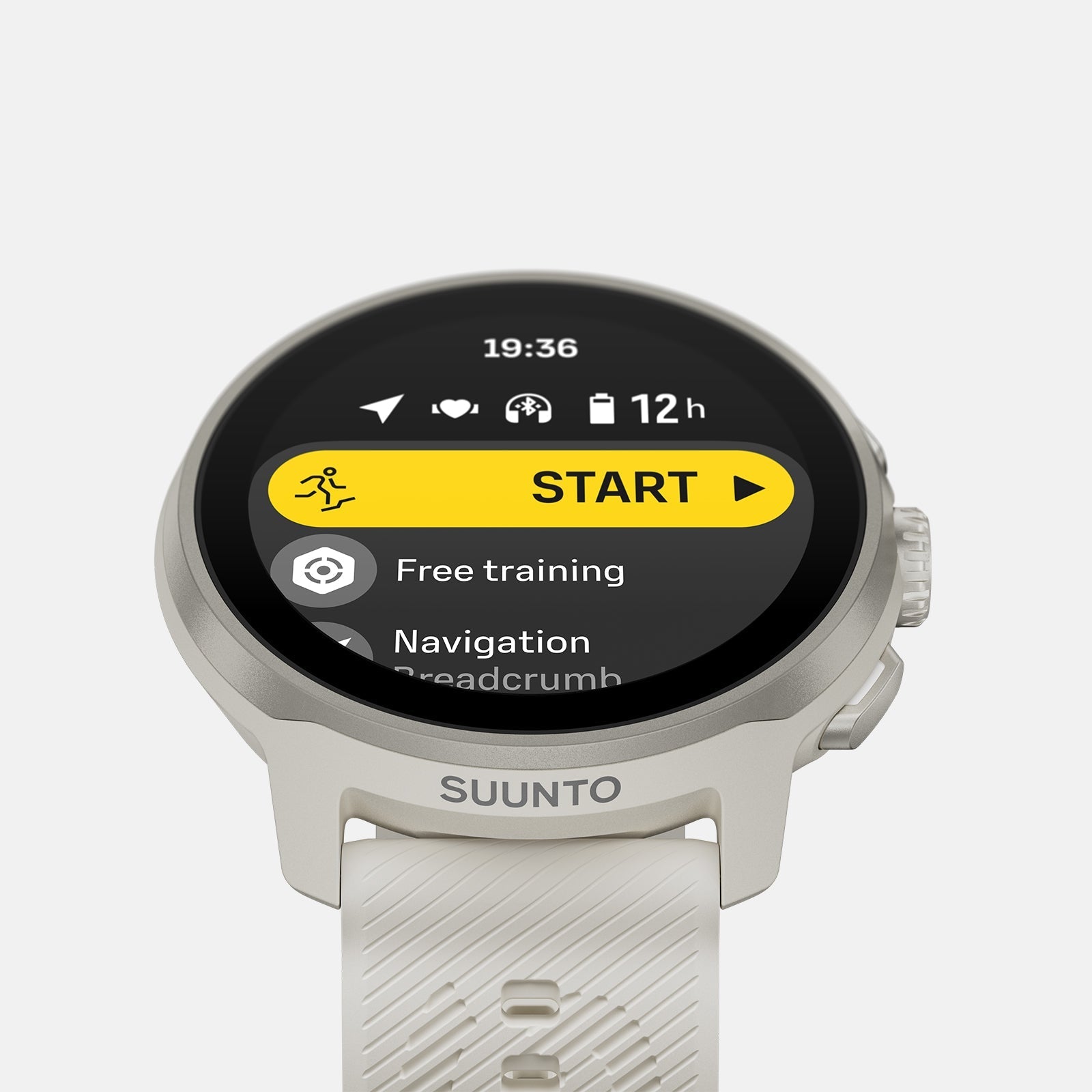 Suunto Run Frost Gray with Silicone Strap